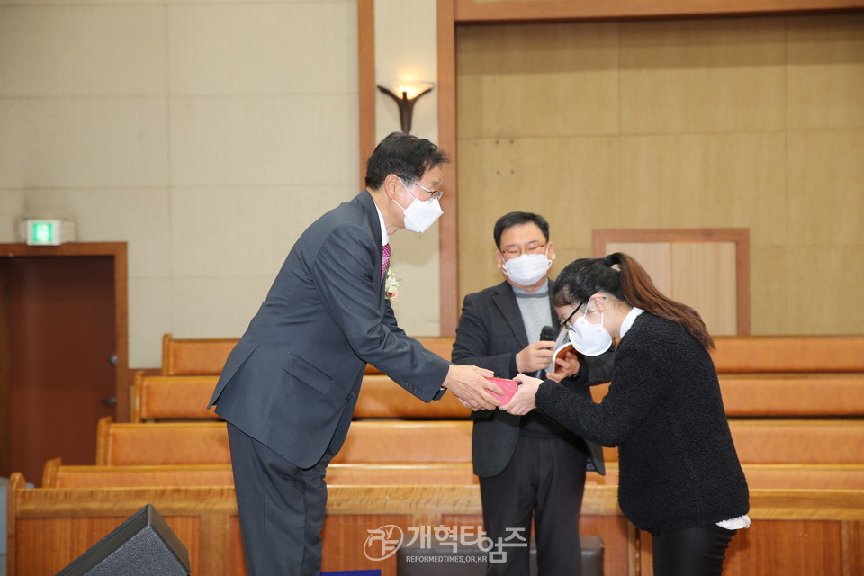 전국주일학교연합회 '제66회 2021 전국대회', 표창장 수여 모습