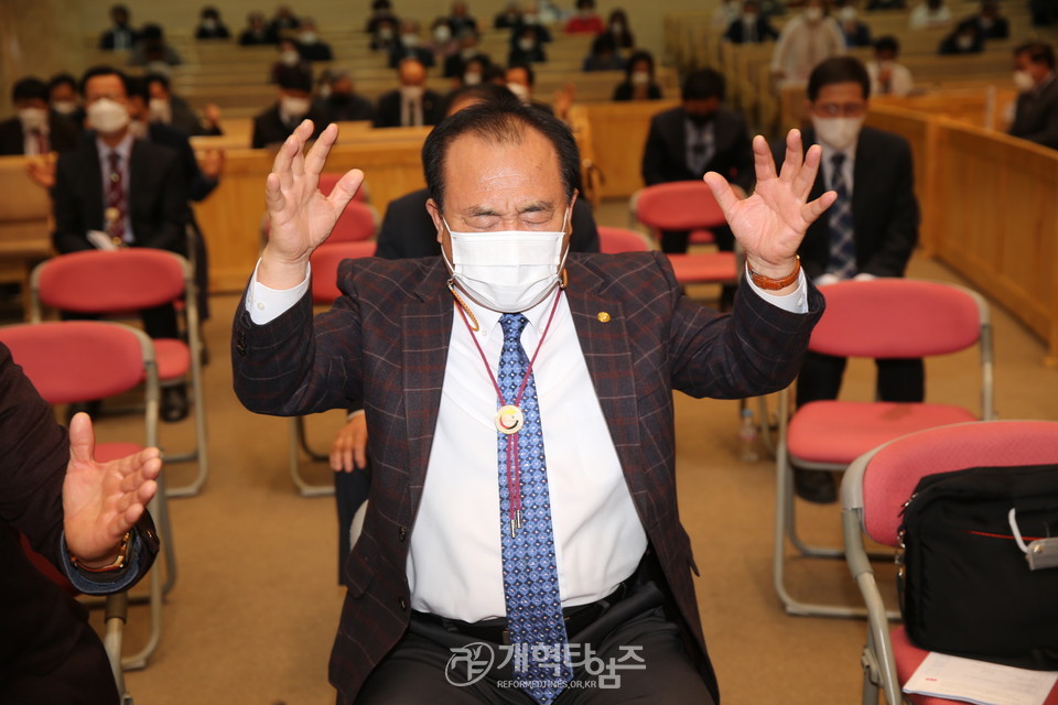 ‘2021 PRAYER AGAIN! 광주전남지역 연합기도집회’, 장로 모습
