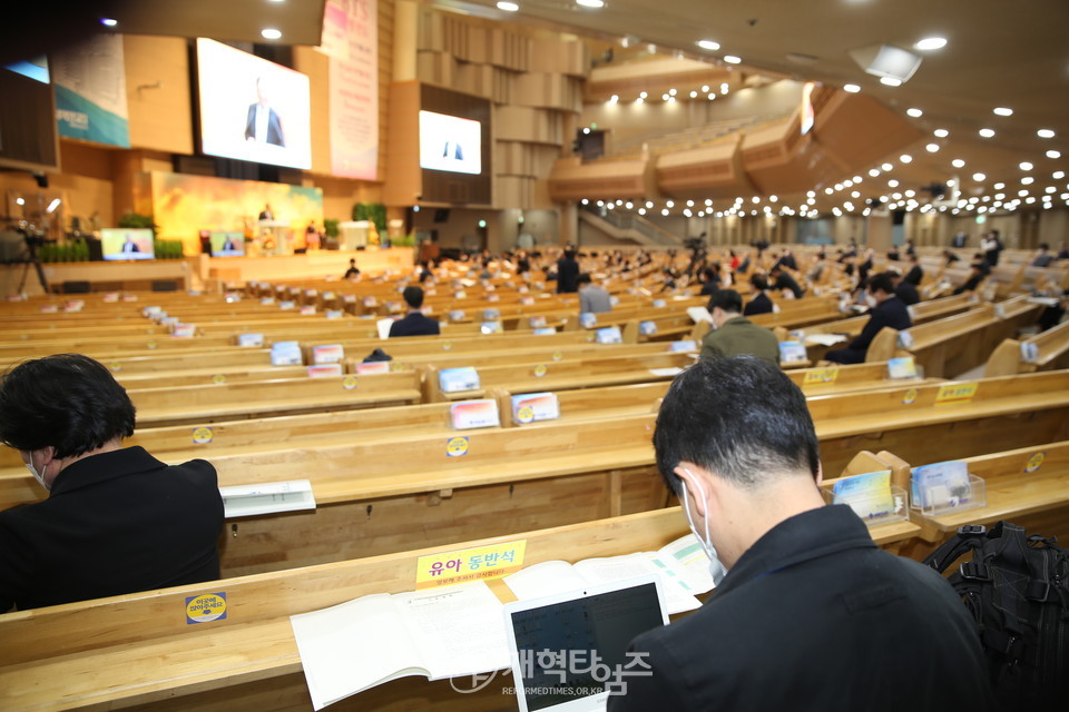 2021 한국교회 부활절연합예배 준비위원회 감사예배 모습