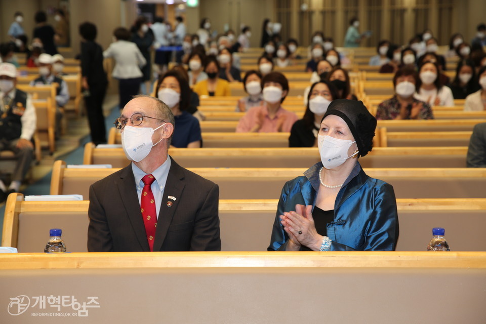 새에덴교회, '한국전 참전용사 On-Line 초청 보은 및 평화기원예배' 내빈들 모습