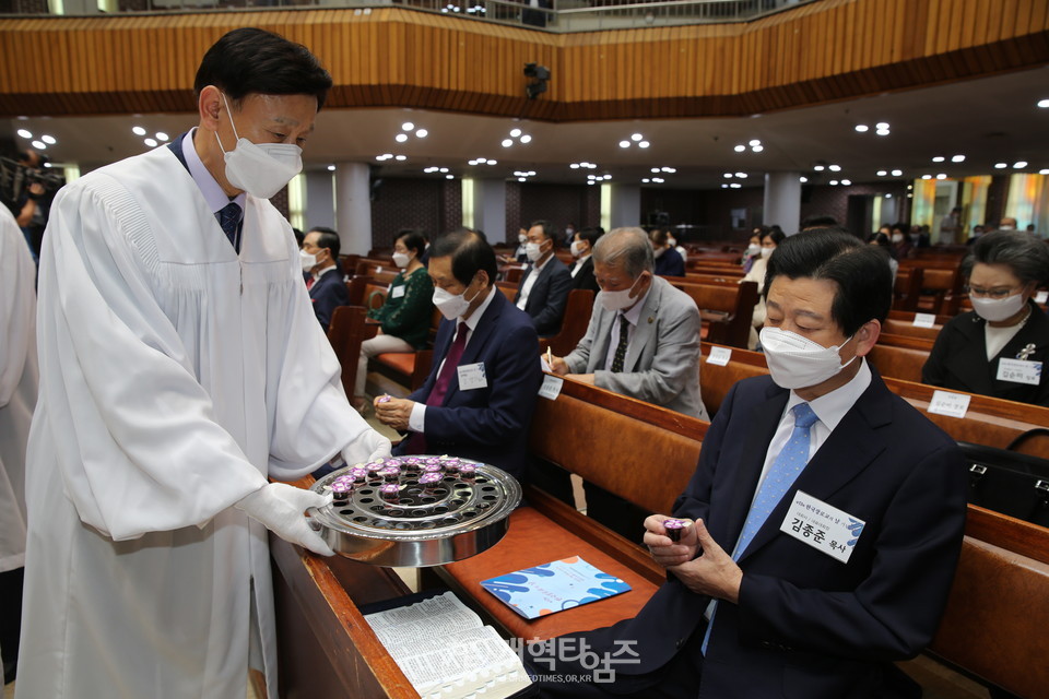 제13회 한국장로교의 날 기념예배, 대표대회장 김종준 목사 모습