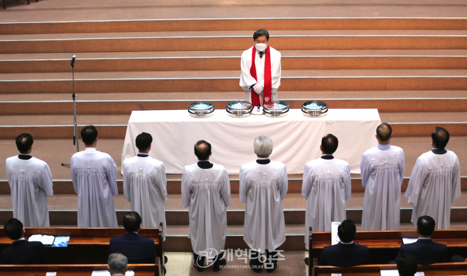 제13회 한국장로교의 날 기념예배, 성찬식 모습