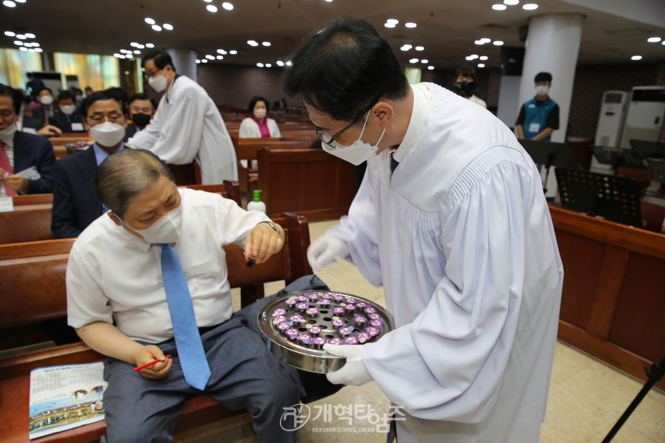 제13회 한국장로교의 날 기념예배, 한교총 대표회장 소강석 목사 모습