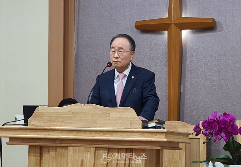 한교총, 「한국교회 울진 산불 사랑의 집짓기 운동 견본주택 개관감사예배」 드려