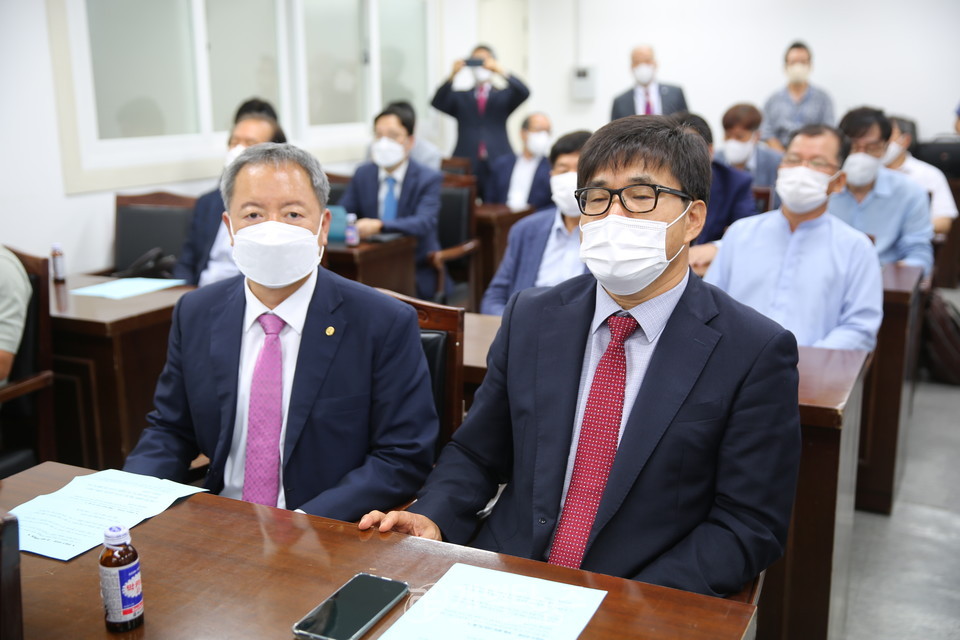 전국남전도회연합회 서울지역임원회의 모습