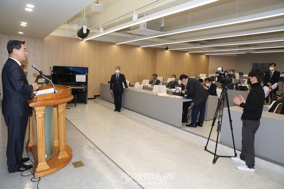 총신대 총동창회 2022년 정기총회 모습
