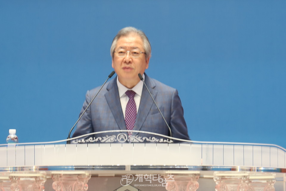 제108회 총회 총회 임원ㆍ총무 후보 정견발표회 모습