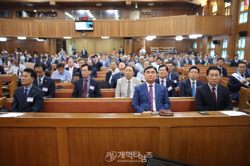 제108회 총회 총회 임원ㆍ총무 후보 정견발표회 모습