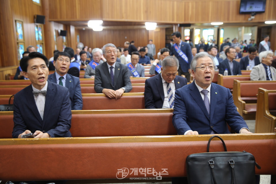 제108회 총회 총회 임원ㆍ총무 후보 정견발표회 모습