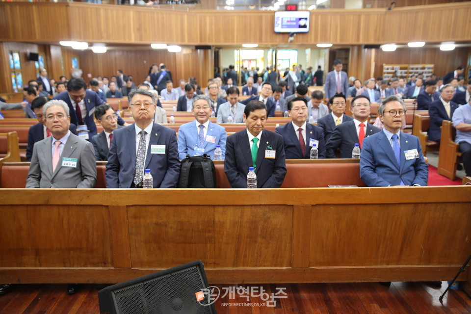 제108회 총회 총회 임원ㆍ총무 후보 정견발표회 모습