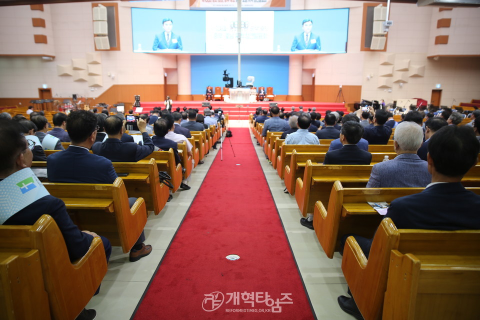 제108회 총회 총회 임원ㆍ총무 후보 정견발표회 모습