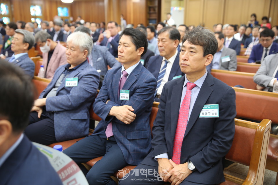 제108회 총회 총회 임원ㆍ총무 후보 정견발표회 모습