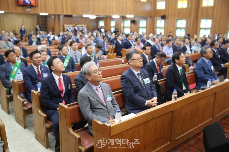 제108회 총회 총회 임원ㆍ총무 후보 정견발표회 모습