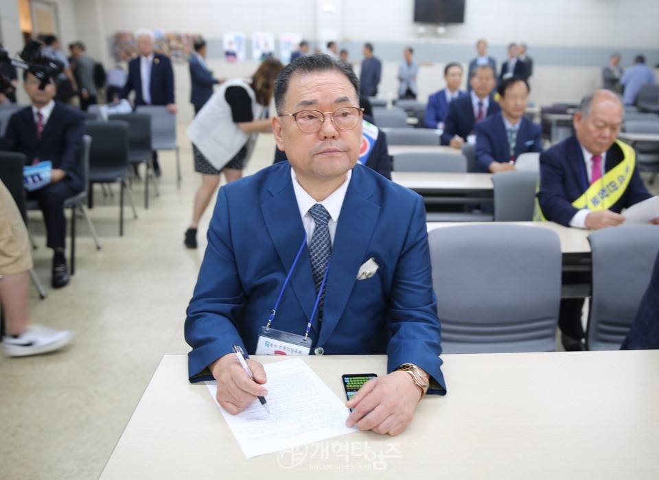 제109회 총회 선거 후보자 기호 추첨 모습