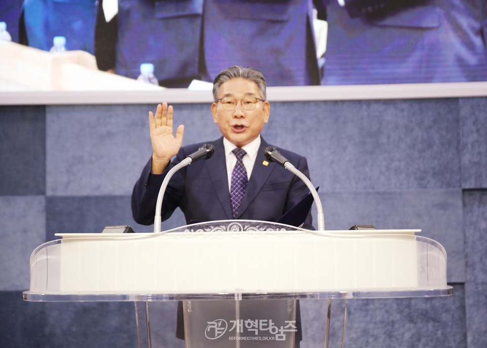 제109회 총회 임원 후보 정견발표회 및 공명선거 서약식 모습