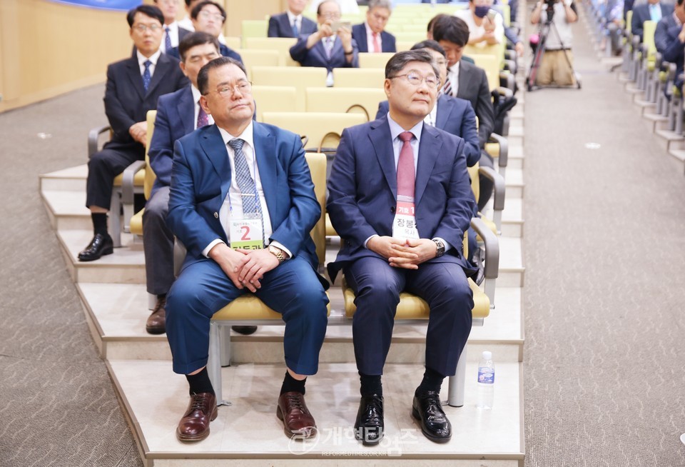 제109회 총회 임원 후보 정견발표회 및 공명선거 서약식 모습