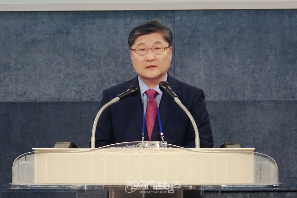제109회 총회 임원 후보 정견발표회 및 공명선거 서약식 모습