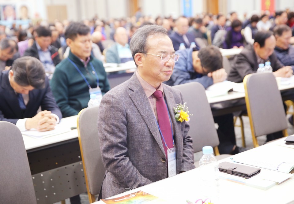 전국남전도회, 전도훈련대회 및 나라와 민족을 위한 기도회 모습